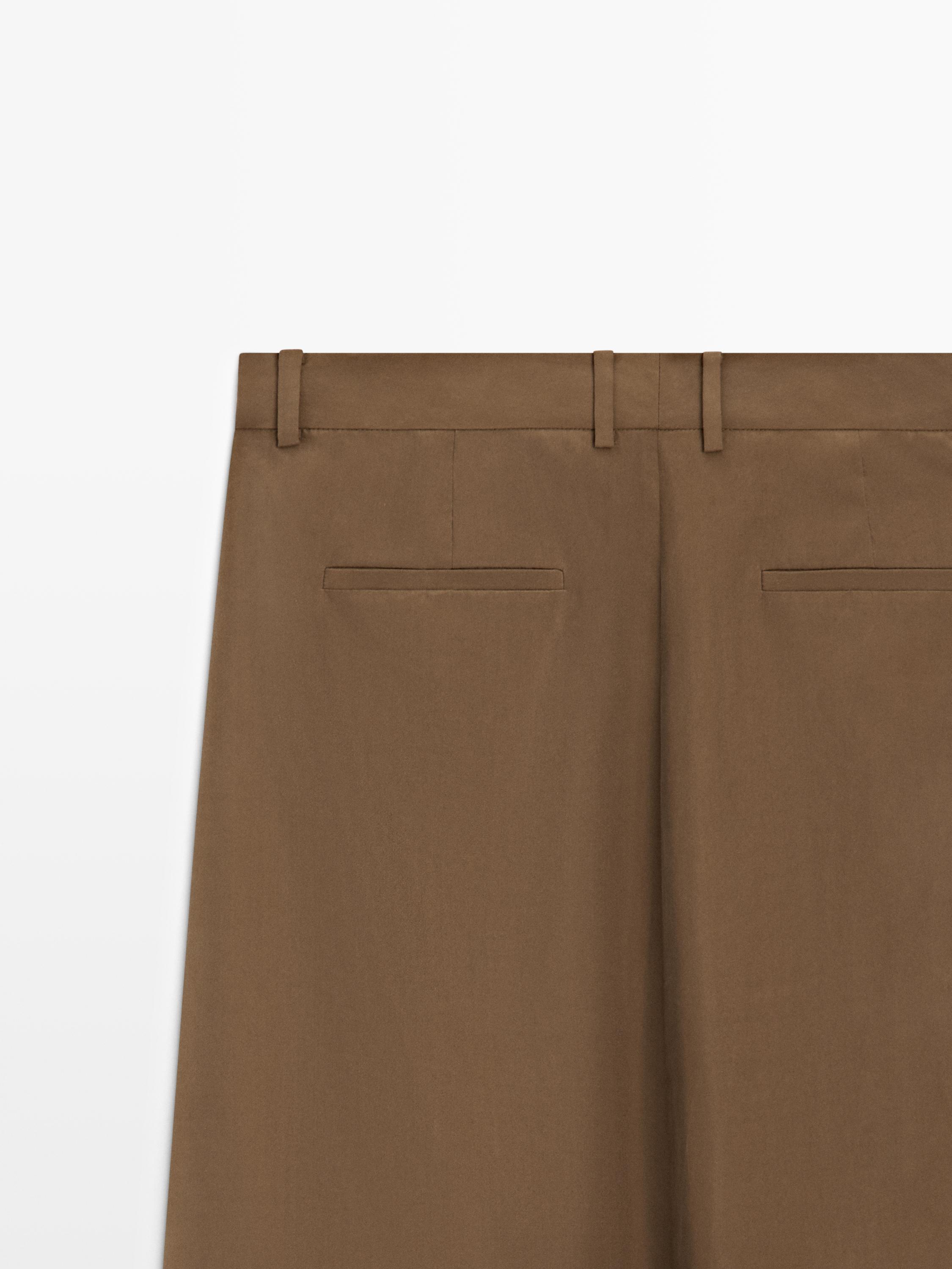 100% silk midi skirt with gathered details - STUDIO